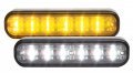 Whelen Ion Duo Hood Grille Universal Mount Linear-led Light Head With Scan-lock Flash Patterns Amber White Part I2f 
