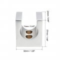 Uxcell Shower Head Holder Zinc Alloy Wall Mount Handheld Bracket 32x24x37mm