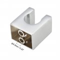 Uxcell Shower Head Holder Zinc Alloy Wall Mount Handheld Bracket 32x24x37mm
