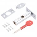 Uxcell 12mm Dia Brass Cylinder Core Cold Rolled Steel Hidden Tubewell Key Mortise Lock