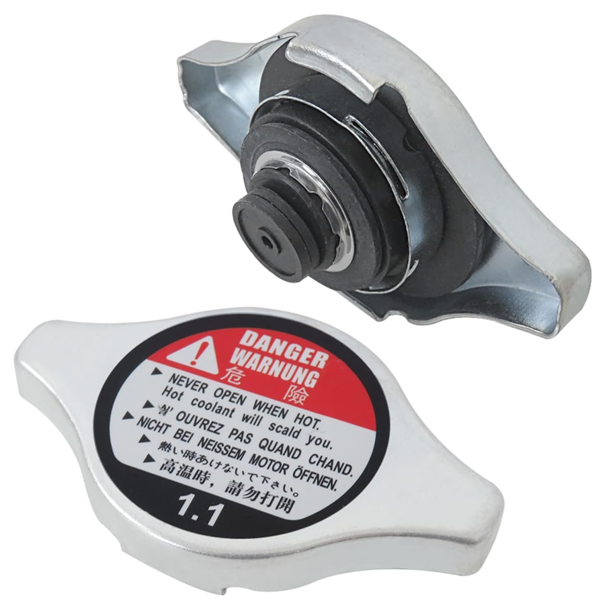 2x Replacement Radiator Cap Cover For Honda 2010 2011 Accord Crosstour Replaces Cooling Part 19045-raa-003 19045raa003 Chrome