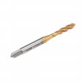 Uxcell Metric Spiral Point Machine Screw Tap M4 Thread H2 Cobalt Titanium Plating M35 Hss