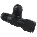 6an Male Flare Tee Connector An6 Female Swivel 1500psi 37a Seal -40a F 250a Automotive Fluid Line Fitting Black 