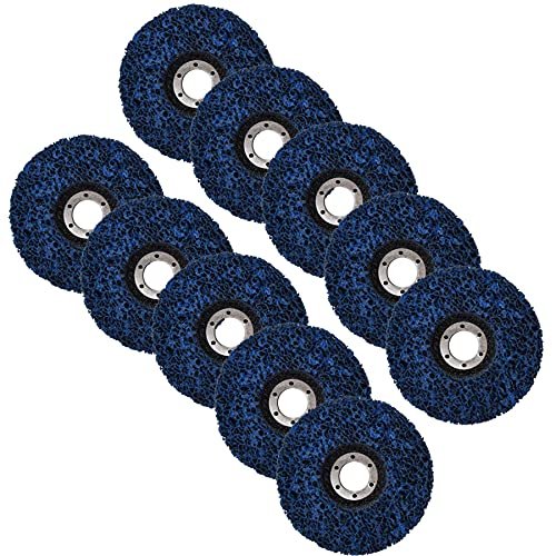 All-carb 10 Pcs 4-1 2 Inch X 7 8 Easy Clean And Strip Discs Wheel Fit For Wood Metal Fiberglass Surface Preparation