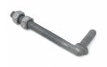 J-bolt Galvanized With 2 Nuts Attached Pc Pack 1 X 4-1