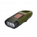 Hand Crank Solar Powered Flashlight 2 Pack 3 Led Emergency Light Torch For Camping Climbing And Outdoor Activity 164 Ft 