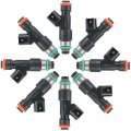 4 Holes Ocpty 8ps Replacement Fuel Injectors Compatible For 2007-2009 Chevrolet Avalanche 2006 1500 2007-2010 Cheyenne Fj977