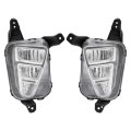 Hecasa Led Pair Fog Light For 2016-2018 Kia Optima Replacement Ki2592157 Ki2593157 Front Bumper Driving Lamp Clear Lens Driver 