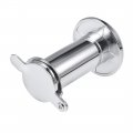 Uxcell Door View Solid Brass 220-degree Viewer Peephole With Cover For 1-1 2 To 2-1 4 Inch Thick Doors Polished Chrome Finish