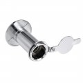 Uxcell Door View Solid Brass 220-degree Viewer Peephole With Cover For 1-1 2 To 2-1 4 Inch Thick Doors Polished Chrome Finish