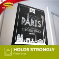 Command Poster Strips Damage Free Hanging Hangers No Tools Wall For Posters 24 White Adhesive