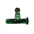 Okstno Universal Motorcycle Rubber Gel Handlebar Hand Grips For 7 8 Bar End Handle Bars Sports Bikes Green