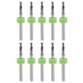 Uxcell Pcb Drill Bits 2 5mm Tungsten Carbide Rotary Tool Jewelry Cnc Engraving Print Circuit Board Micro 1 8 Shank 10 Pcs