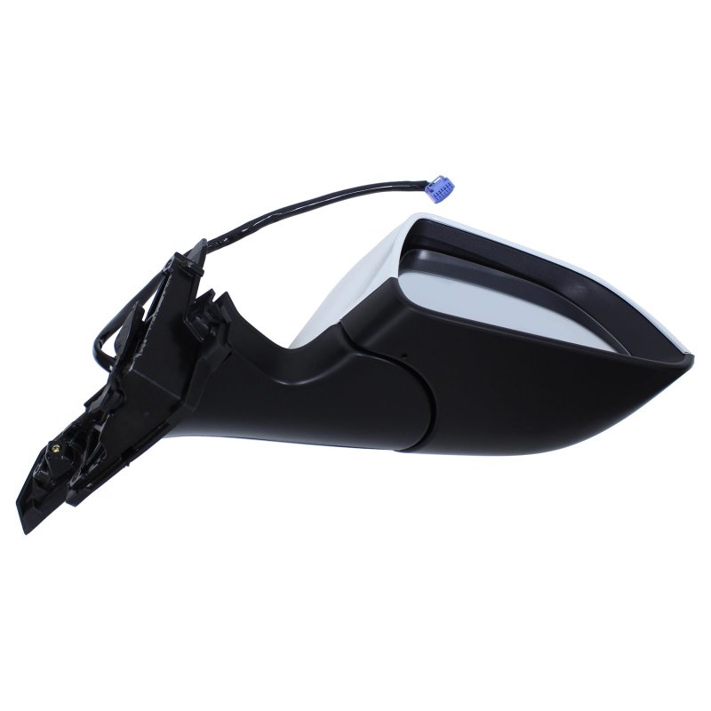 Right Passenger Side Door Mirror Assembly White For Tesla Model 3 2017-2023 Power Folding Heated Glass Rear View