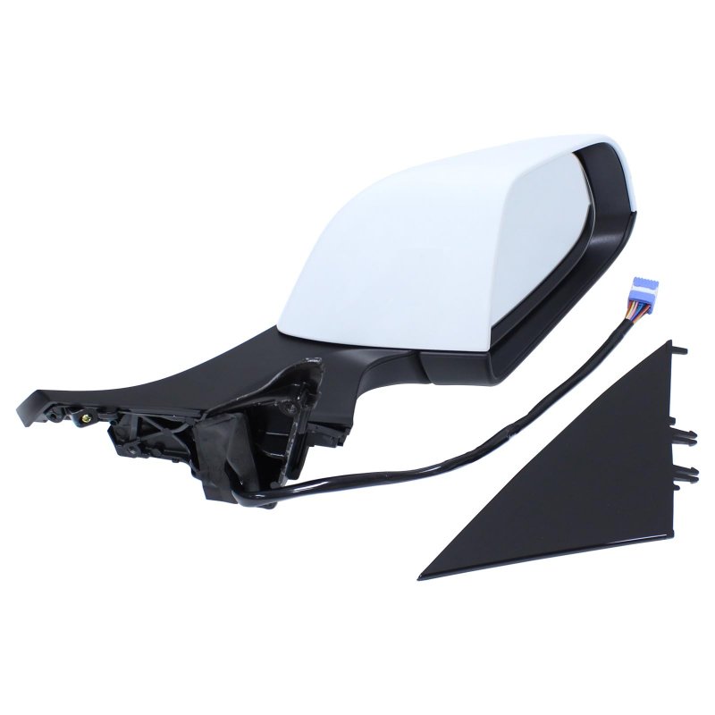 Right Passenger Side Door Mirror Assembly White For Tesla Model 3 2017-2023 Power Folding Heated Glass Rear View