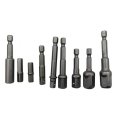Usonline9 9pcs Socket Adapter Set Drill Bits Hex Impact Driver Tools To 1 4 3 8 1 2 Shank