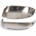 Hecasa Pair Chrome Mirror Half Caps Compatible With 2007-2014 Chevy Silverado Gmc Sierra Avalanche Tahoe Suburban Yukon
