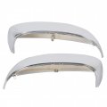 Hecasa Pair Chrome Mirror Half Caps Compatible With 2007-2014 Chevy Silverado Gmc Sierra Avalanche Tahoe Suburban Yukon