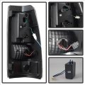Acanii For 1999-2006 Gmc Sierra 1500 2500 3500 1999-2002 Chevy Silverado Black Full Led Tail Lights Lamps Left Right