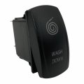 Bacautoparts Orange Backlit Rocker Switch 5pin On-off Laser Etched Toggle For Car Marine Boat Dashboarda Washdown