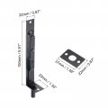 Uxcell Flush Bolt 6 Inch Stainless Steel Door Concealed Slide Lock Latch For Wood Composite Doors Double Black 4pcs