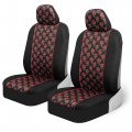 Bdk Red Rose Car Seat Covers For Fronts 2 Pack A Flower Pattern Seat Cover Set With Matching Headrest Sideless Design Easy 