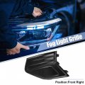 Uxcell Front Right Fog Light Grille Cover Trim Lamp For Ford Fusion 2019-2020 Gloss Black