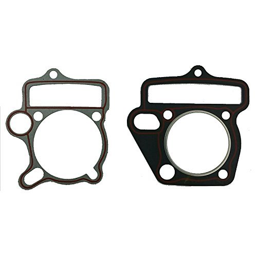 Cylinder Head Gasket Set For 125cc Atv Dirt Bike Oblong Hole 55mm Bore Fits Chinese Horizontal 4 Stroke Engines Includes