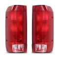 Tail Lights Assembly For Ford F150 Bronco 1990 To 1996 And F250 F350 1997 Red Rear Brake Lamps Driver Passenger Side Fo2801105 