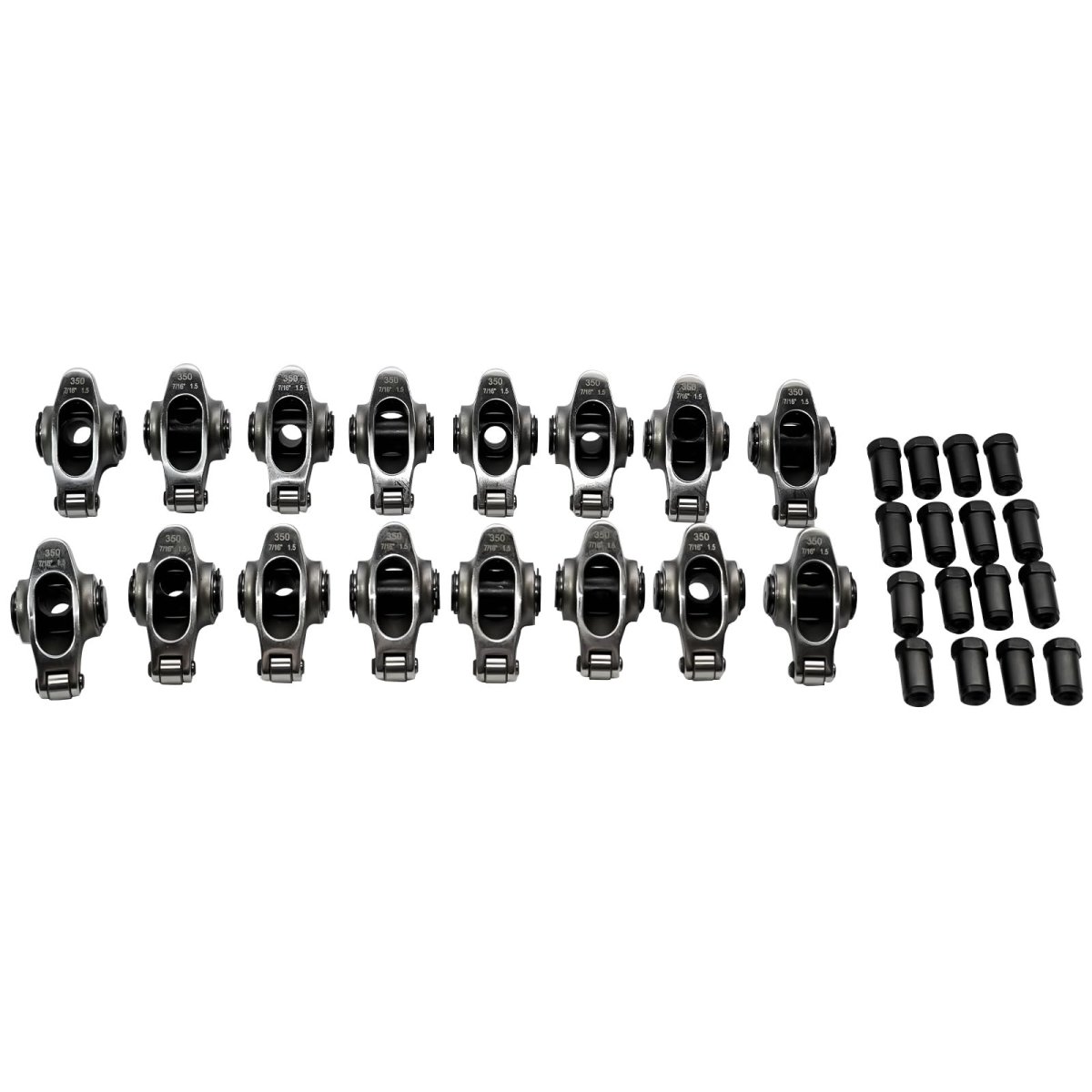 Stainless Steel Roller Rocker Arm Set Replacement For Chevy Small Block Sbc 350 7 16 1 5 Ratio