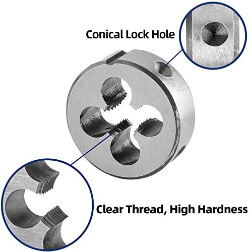 3 8 In 16 Unc Round Threading Die Right Hand Alloy Tool Steel For Cutting Or Repairing External Threads Accuracy Class 2a