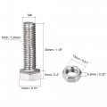 Uxcell M8 X 30mm Hex Head Screws Bolts Nuts Flat Lock Washers Kits 304 Stainless Steel Fully Thread Hexagon 10 Sets
