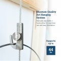 Adjustable Hooks For Gallery Picture Hanging System Fits Nylon Cords Or Steel Cables 10 Pack
