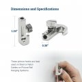 Adjustable Hooks For Gallery Picture Hanging System Fits Nylon Cords Or Steel Cables 10 Pack