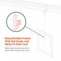 Adjustable Hooks For Gallery Picture Hanging System Fits Nylon Cords Or Steel Cables 10 Pack