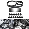 Front Fascia Bumper Hood Seal With Rivets 68051392ab Compatible 2013 Dodge Challenger Sxt Plus Coupe 2-door 3 6l 3604cc 220cu