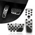 Aluminum Alloy Brake And Gas Pedal Pads Skull Design Anti Slip Accelerator Covers For Dodge Challenger Charger Chrysler 300 