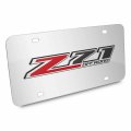 Ipick Image Made For Chevrolet Z71 Off Road 3d Logo Mirror Chrome Stainless Steel License Plate