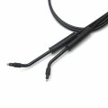 Httmt- 1996-2006 Dyna Super Glide Wide Low Rider Extended Cable Line Extension Kits Black Compatible With 16 Handlebar H-d