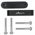Hisport Aluminum Alloy Billet 3 4 Hood Vent Spacer Riser With Bolts Black Tuning Kits Set For 92-95 Eg 96-00 Ek Honda Civic 
