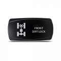Ch4x4 Rocker Switch Front Diff Lock Symbol Horizontal White Led