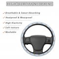Dujiea Cartoon Sleep Corgi Cute Blue Elastic Stretch Steering Wheel Cover Anti-slip And Durable Accessories For Women Men 15