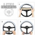 Dujiea Cartoon Sleep Corgi Cute Blue Elastic Stretch Steering Wheel Cover Anti-slip And Durable Accessories For Women Men 15