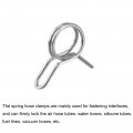Uxcell Double Wire Spring Hose Clamp 10pcs 304 Stainless Steel 6 5mm Inner Dia Fit 7 2mm-7 8mm Od Fuel Line Silicone Tube Clips