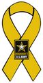 Ribbon Shaped Magnet Us Army Yellow Military Cars Trucks Suvs Refrigerators Etc 