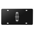 Lincoln 3d Large-size Metal Logo Black Stainless Steel License Plate Official Licensed 
