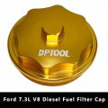Fuel Filter Cap Billet Aluminum Compatible With Ford 7 3l V8 Diesel For F250 F350 F450 F550 E350 E450 E550 Bowl 1831193c91