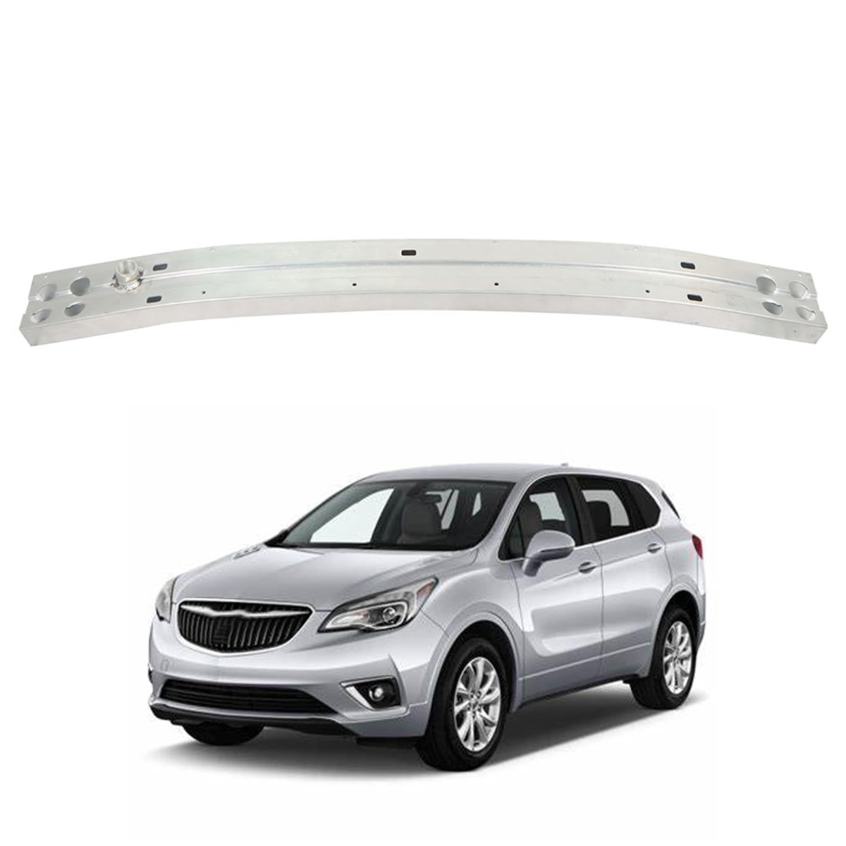 Front Bumper Reinforcement Face Bar Silver Aluminium For Envision 2016 2017 2018 2019 2020 Replacement Gm1006692 13401473