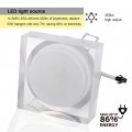 7w Acrylic Led Ceiling Light 50w Halogen Equivalent 510lm Warm White 180 Degree Beam Angle Ac 85v-265v Drivers Included Square