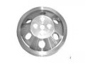 Water Pump Pulley 2 Groove Satin Aluminum Finish 100-2wpa 